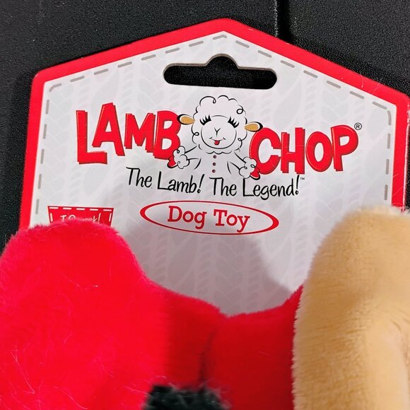Lamb Chop Dog/Cat Toy | Squeaky Plush | 10” | New - Picture 3 of 5